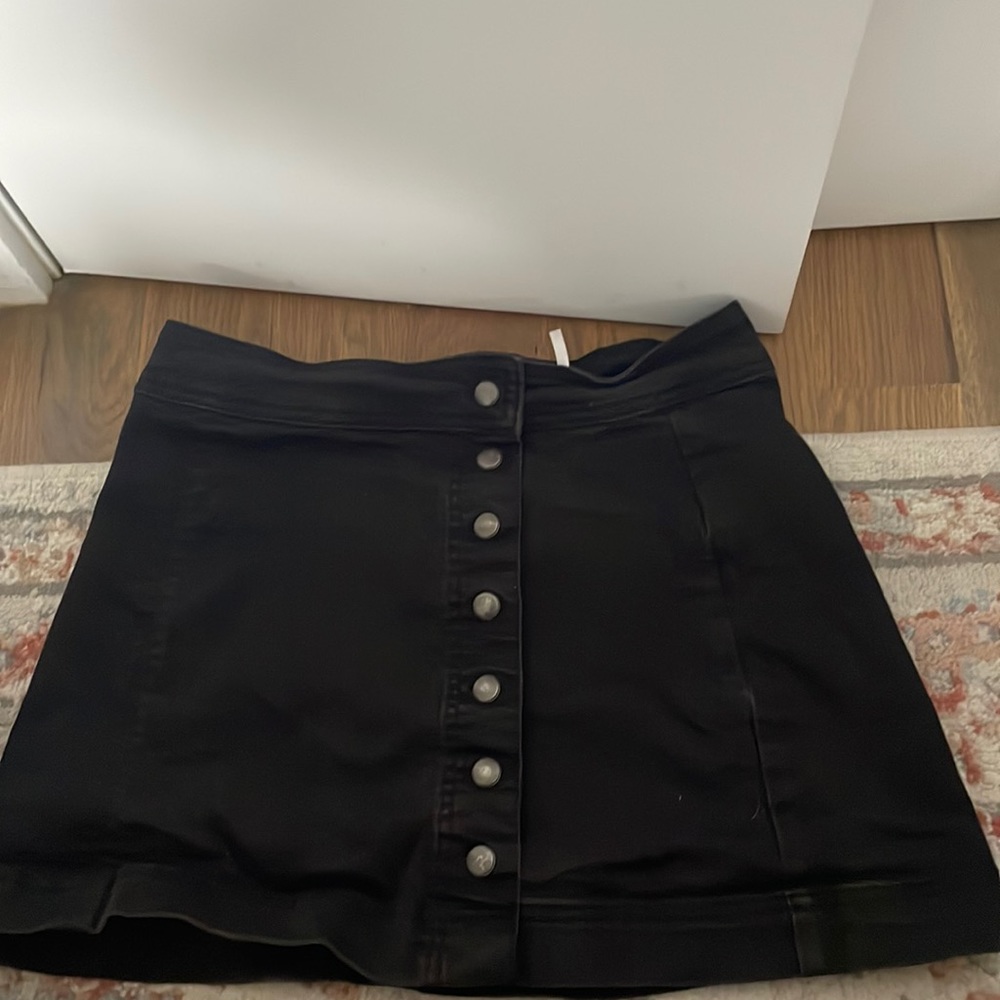 FREE PEOPLE BUTTON SKIRT